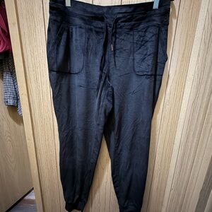 Black Velour Jogger Pants size M